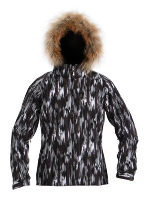 Women's Sheila Jacket - Black Patterned