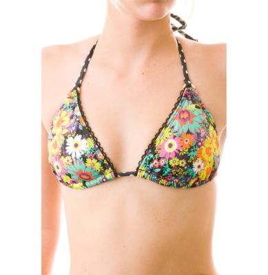 Women's Sunlight Ditsy Two-Piece Swimsuit - Black Patterned