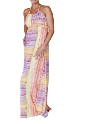 Women's Sunset Stp Maxi Dress - Stripe