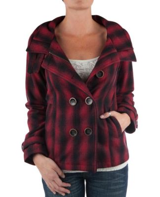 Women's Graham Pld Jacket - Red Patterned
