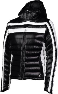 Women's Timeless Hoody Down Jacket - White and Black
