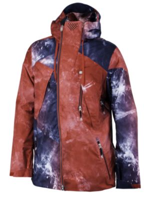 Men's C's Ripper Jacket - Red Patterned