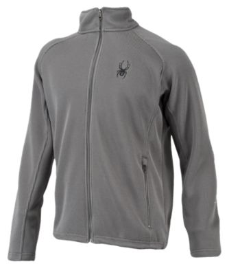 Men's Alloy Full Zip Mid Weight Sweater - Charcoal