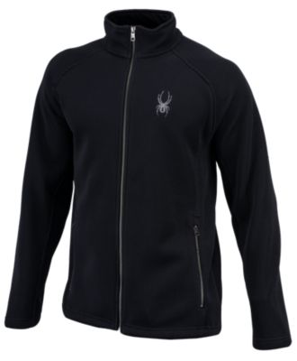 Men's Alloy Full Zip Mid Weight Sweater - Black