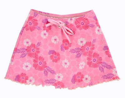 Girls' Surfer Girl Floral Stamp Skirt - Pink