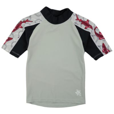 Boys' Short Sleeve Breaker Shirt - Gray
