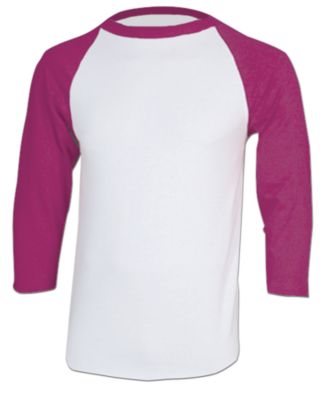 Men's Cotton 3/4 Sleeve Jersey - Maroon / Dark Red