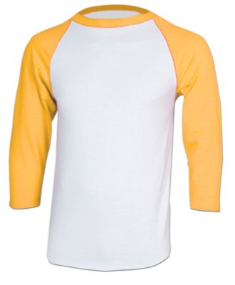 Men's Cotton 3/4 Sleeve Jersey - Gold