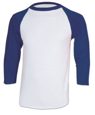 Men's Cotton 3/4 Sleeve Jersey - Navy / Dark Blue