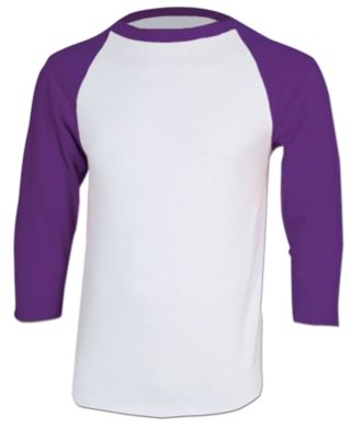 Men's Cotton 3/4 Sleeve Jersey - Purple