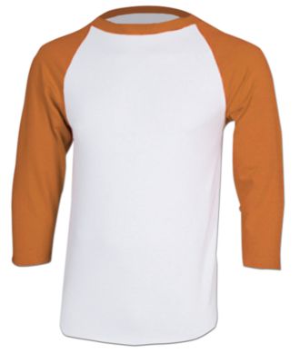 Men's Cotton 3/4 Sleeve Jersey - Orange