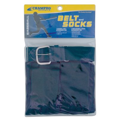 Youth Baseball Belt And Sock Combo - Navy