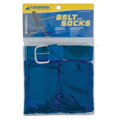 Youth Baseball Belt And Sock Combo - Royal