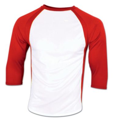 Men's Pro-Plus 3/4 Sleeve Baseball Jersey - Red