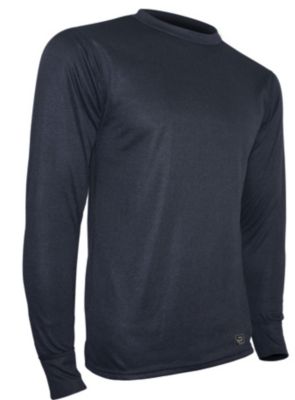 Men's Double Layer Crew - Black