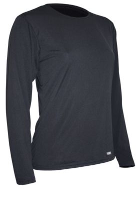 Women’s Tech Travel Silk Crew - Black