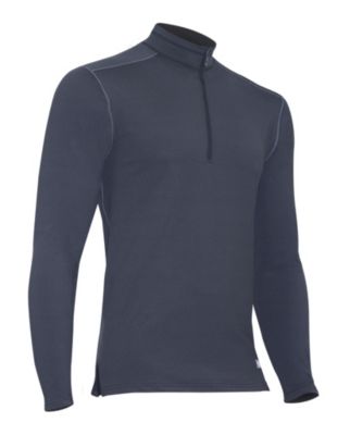 Men's Comp 4 Zip Mock - Charcoal