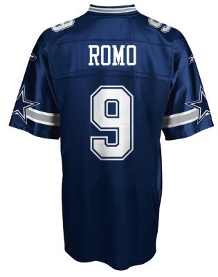 Men's Dallas Cowboys Romo #9 Replica Home Jersey