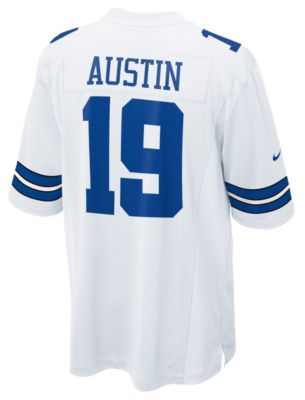 Men's Cowboys Austin # 19 Replica Home Jersey - White