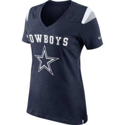 Women's Cowboys Fan Top - Navy / Dark Blue