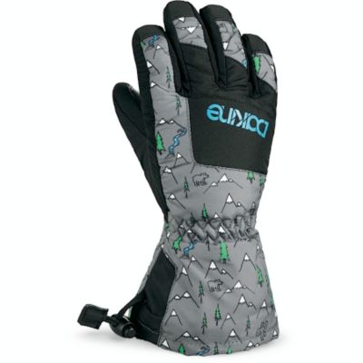 Junior Boy's Yukon Glove - Gray Patterned
