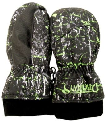 Boys' Whirlwind Mitten - Black Patterned