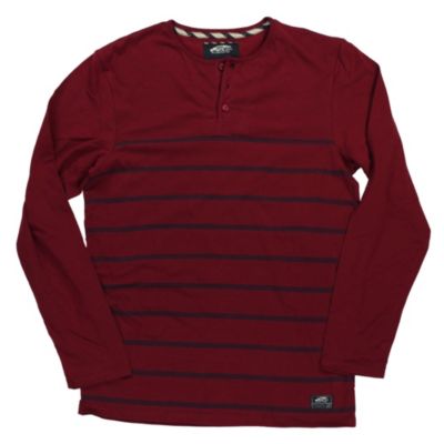 Men's Oldfield Henley Top - Red