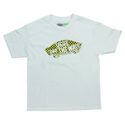 Boys' Otw Check Fill Tee - White