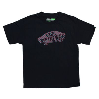 Boys' Otw Check Fill Tee - Black