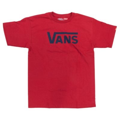 Men's Vans Classic Tee - Red Patterned