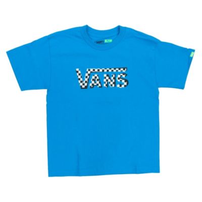 Boys' Checker Classic Tee - Turquoise / Aqua