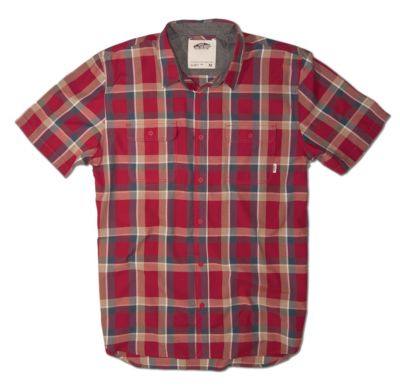 Boys' Averill Short Sleeve Woven Shirt - Red Patterned
