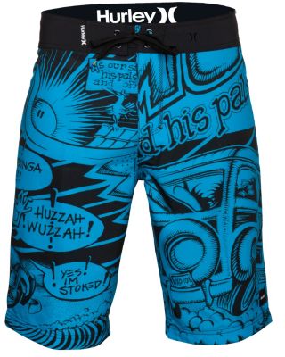 Boys' Griffin 2 Comic Boardshort - Blue Patterned