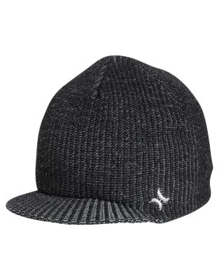 Men's Depth Visor Beanie-Black