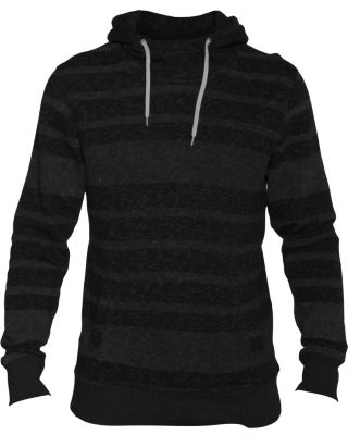 Men's Retreat Allstripe Zip Hoody-Black