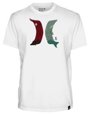 Men's Squid Vs Whale Tee-White