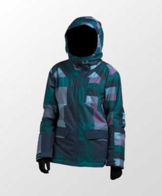 Women's Checkyourbooty Jacket - Blue Patterned
