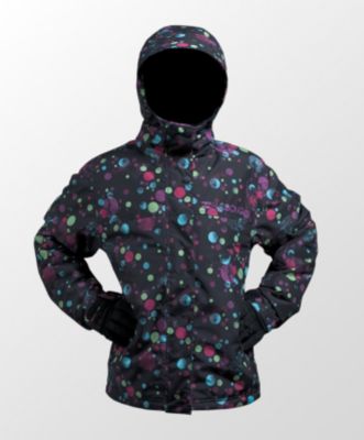 Girls' Tzuega Jacket - Black Patterned