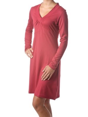 Women's V-Neck Dress - Red