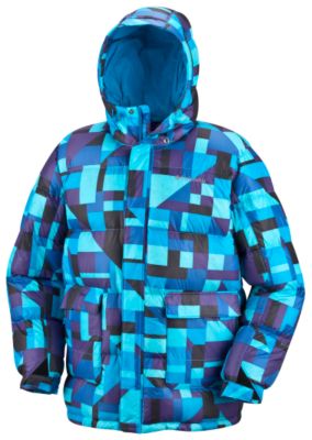 Men's Git Down™ Puffy Jacket - Blue Patterned