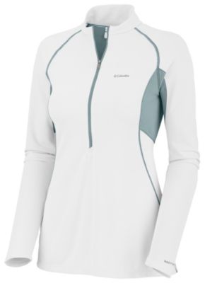 Women's Insect Blocker Sporty 1/2 Zip - White