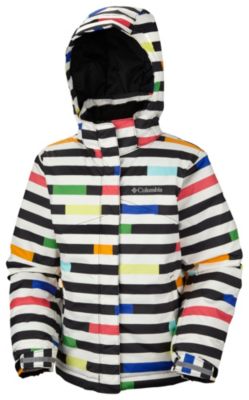 Girls' Crash Out Jacket - White Patterned