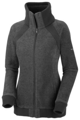 Women's Benton Springs Rib Mix Full Zip Jacket - Gray