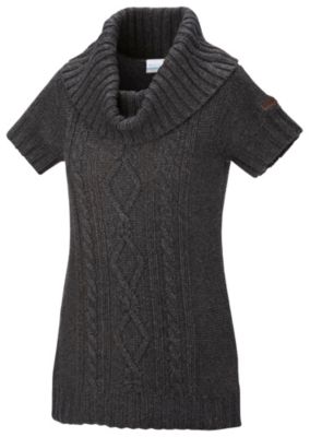 Women's Cabled Cutie Tunic Sweater - Black