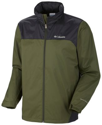 Men's Glennaker Lake Rain Jacket - Green Patterned