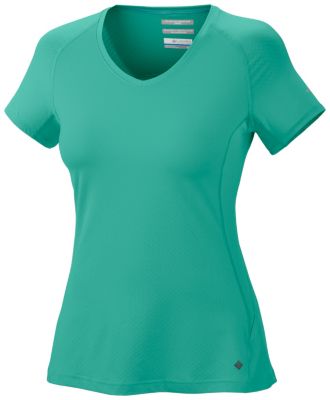 Women's Total Zero Short Sleeve V-Neck Top - Green
