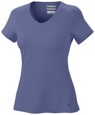 Women's Total Zero Short Sleeve V-Neck Top - Purple