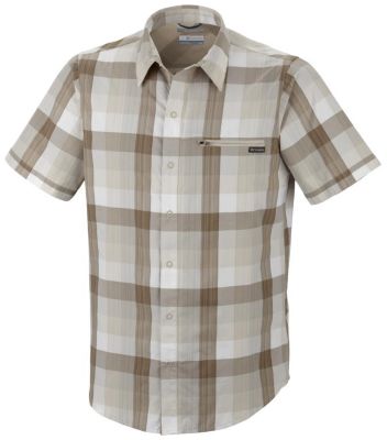 Men's Cool Creek Plaid Short Sleeve Shirt - Khaki