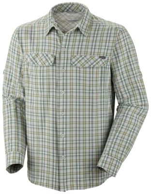 Men's Silver Ridge Plaid Long Sleeve Shirt - Green