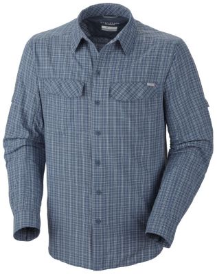 Men's Silver Ridge Plaid Long Sleeve Shirt - Blue